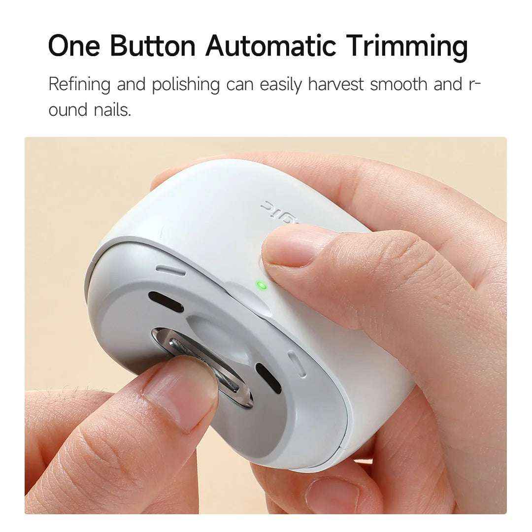 Upgrade Seemagic Electric Automatic Nail Clipper Pro – Touch Start, LED Light, Infrared Safe Trimmer
