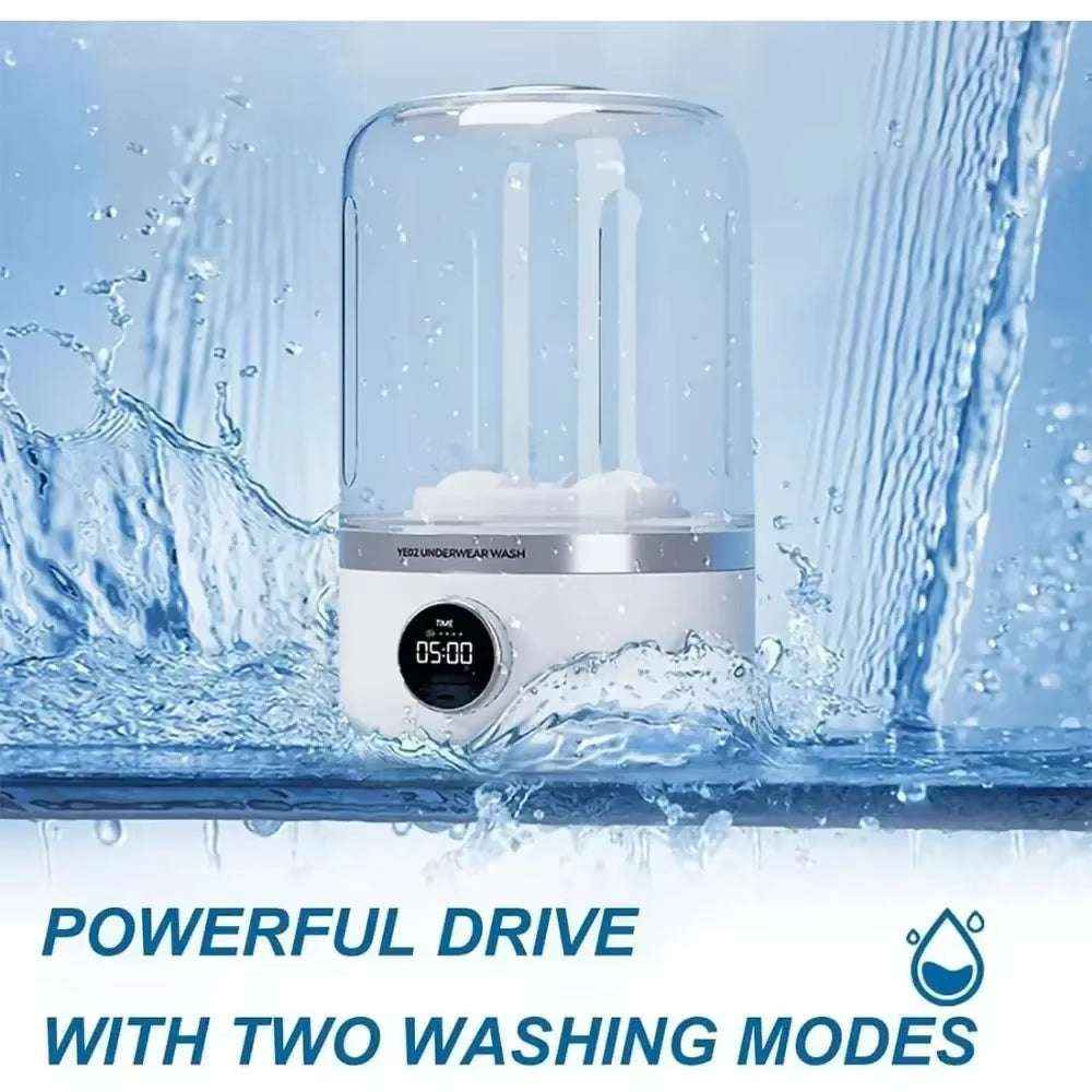 Wireless Mini Portable Washing Machine for Underwear & Socks - 1L Capacity
