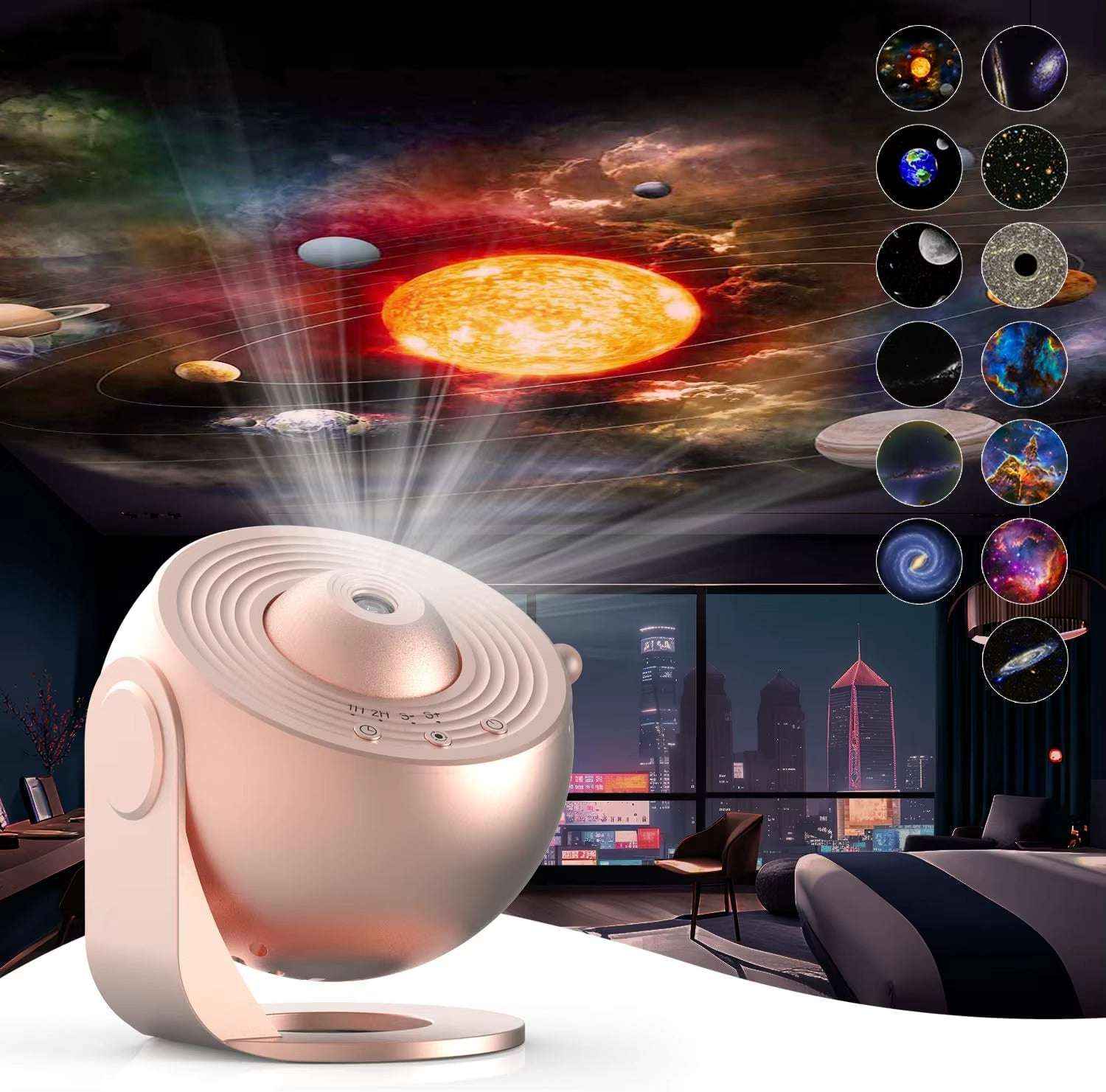 Planetarium Galaxy Projector – 13 in 1 Star Night Light with HD Rotation & Adjustable Focus for Bedroom & Room Decoration