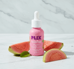 Plix 10% Vitamin C Guava Face Serum Mini 10ml - Brightening, Skin Clearing & Even - Toned Complexion with Hyaluronic Acid & Pentavittin - Agorge