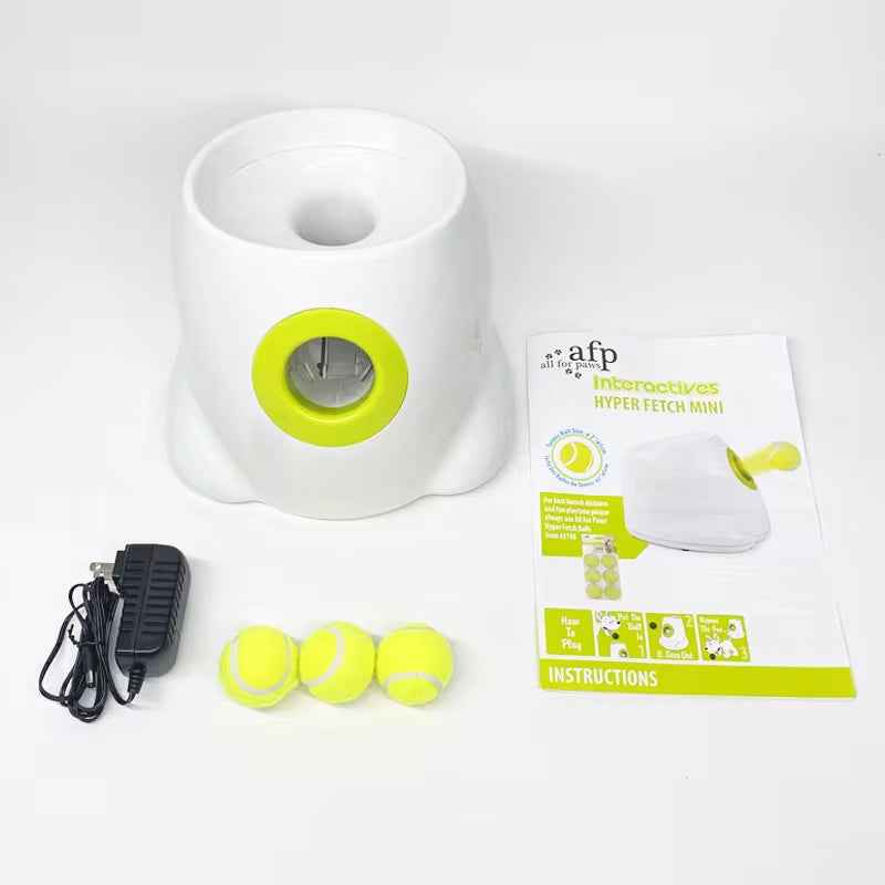 Automatic Dog Ball Launcher – Interactive Tennis Ball Thrower for Small Dogs with Adjustable Distance