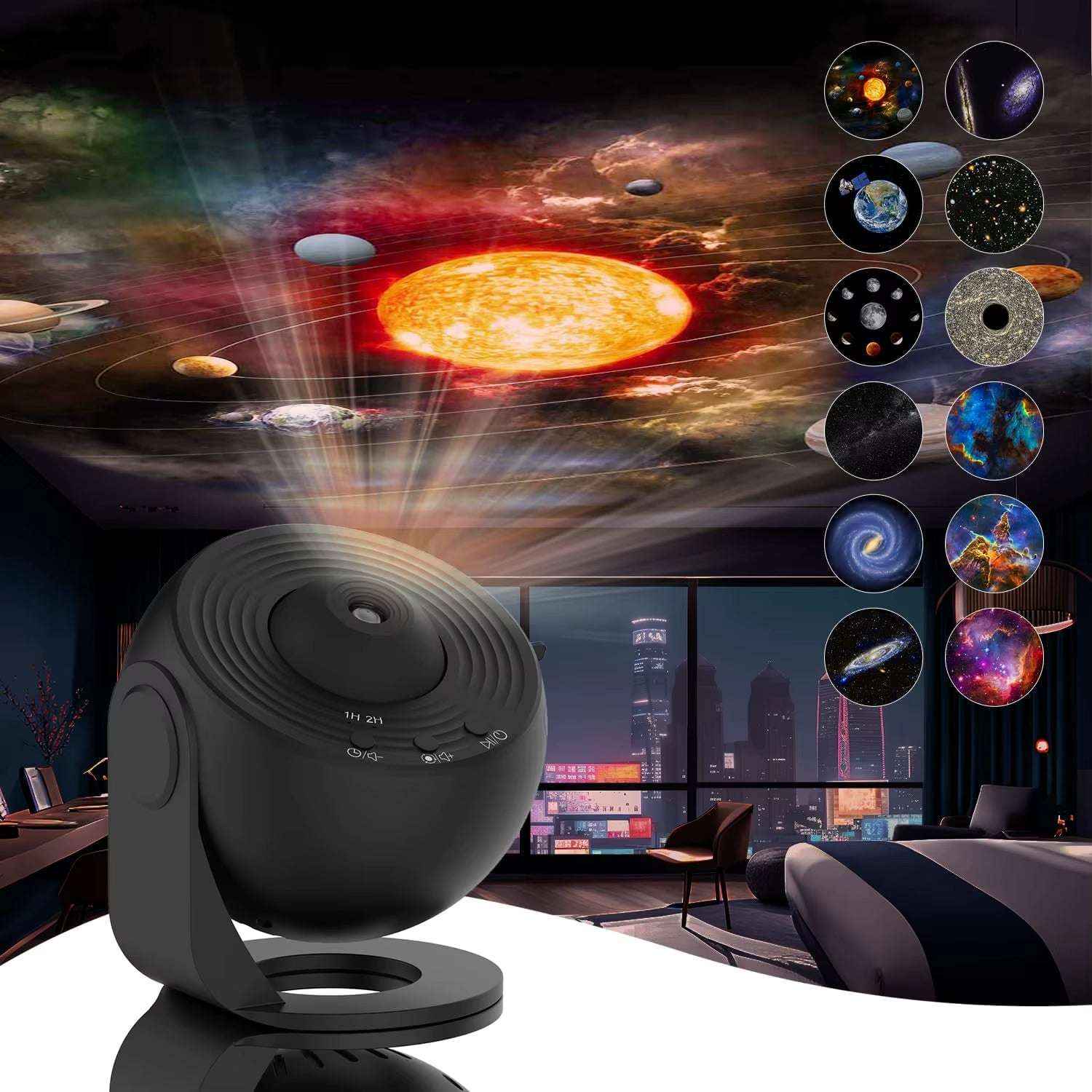 Planetarium Galaxy Projector – 13 in 1 Star Night Light with HD Rotation & Adjustable Focus for Bedroom & Room Decoration