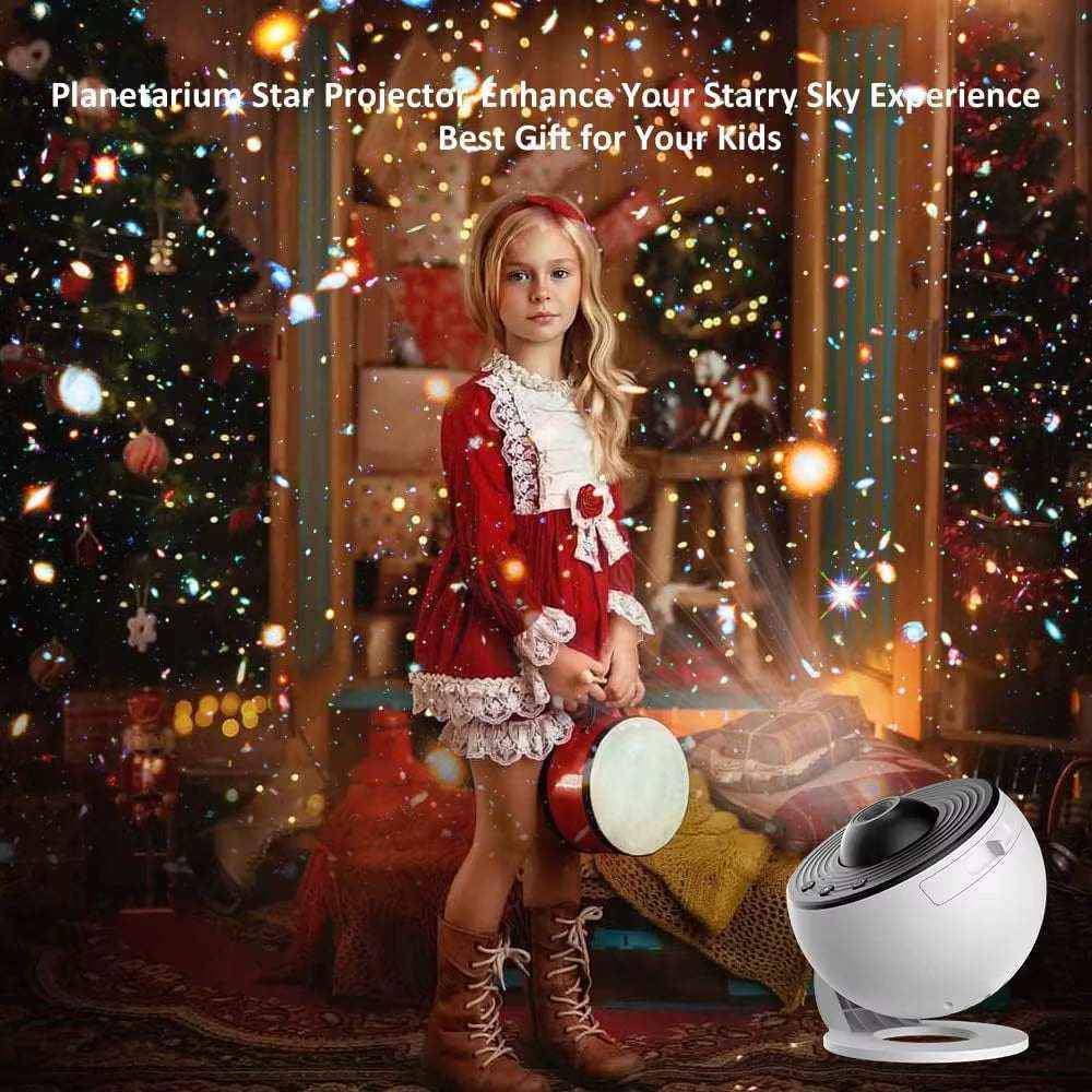 Planetarium Galaxy Projector – 13 in 1 Star Night Light with HD Rotation & Adjustable Focus for Bedroom & Room Decoration