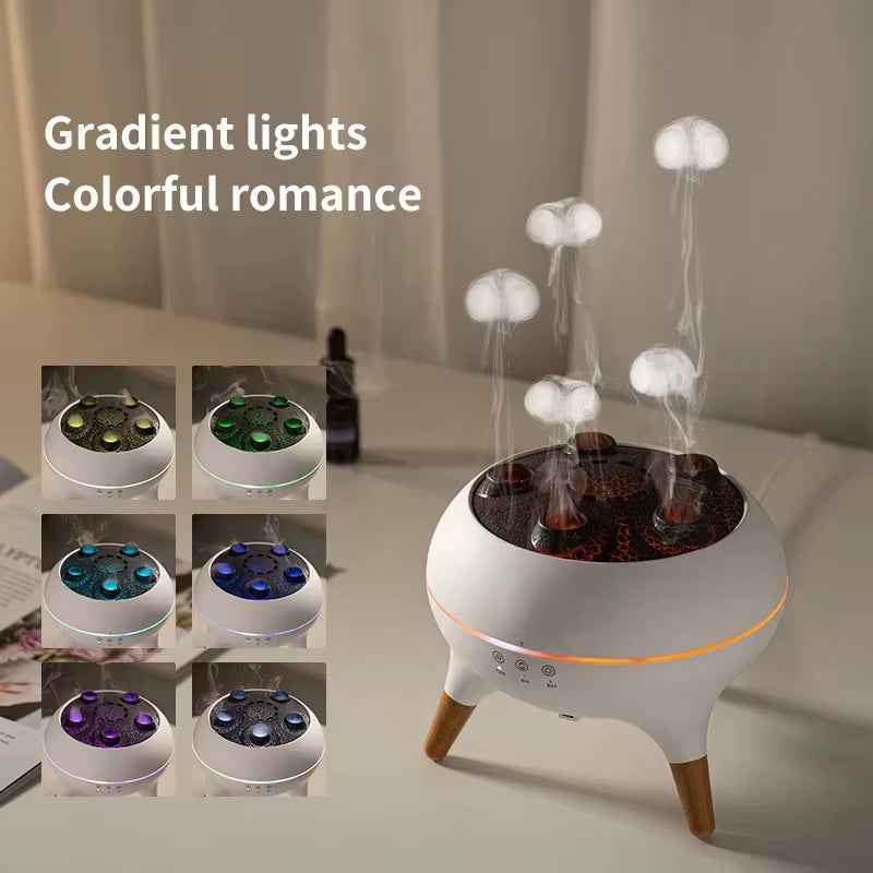 Flame Aromatherapy Essential Oil Diffuser – 250ML Air Humidifier for Home & Bedroom