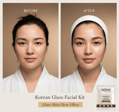 Alaoma Korean Glass Facial Kit | Glass Skin Ritual | Infused with Rice Water, Ceramide & Niacinamide | Hydrating & Brightening | 8 - Step Skincare Treatment - Agorge