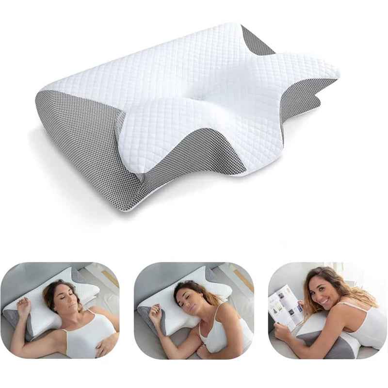 1Pc Memory Foam Cervical Pillow – Ergonomic Contour Orthopedic Neck Support