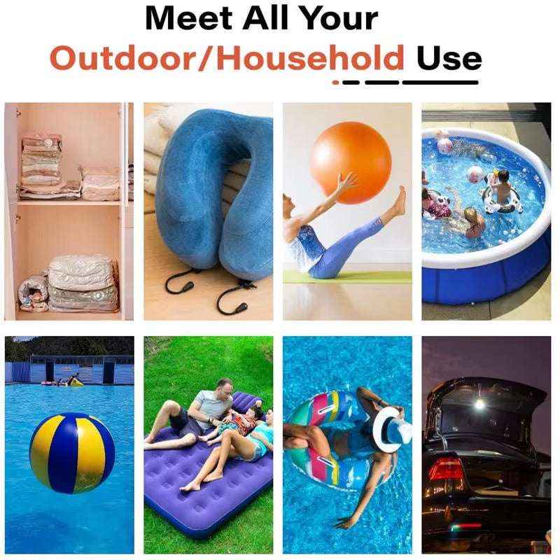 GIGA Pump 2.0 – 3-in-1 Portable Air Pump, Vacuum Deflator & LED Lantern for Outdoor & Home Use