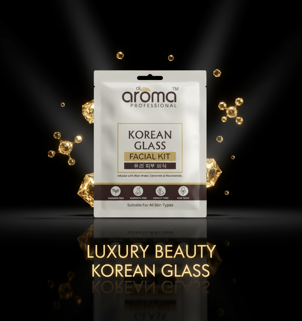 Alaoma Korean Glass Facial Kit | Glass Skin Ritual | Infused with Rice Water, Ceramide & Niacinamide | Hydrating & Brightening | 8 - Step Skincare Treatment - Agorge