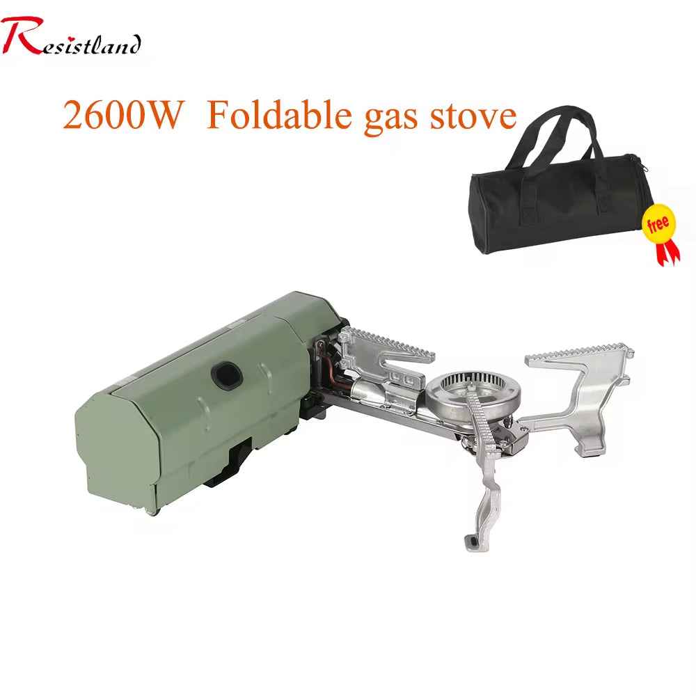 2600W Portable Folding Camping Gas Stove – Outdoor Cassette Burner for Hiking, BBQ & Travel Cooking
