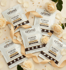 Alaoma Korean Glass Facial Kit | Glass Skin Ritual | Infused with Rice Water, Ceramide & Niacinamide | Hydrating & Brightening | 8 - Step Skincare Treatment - Agorge