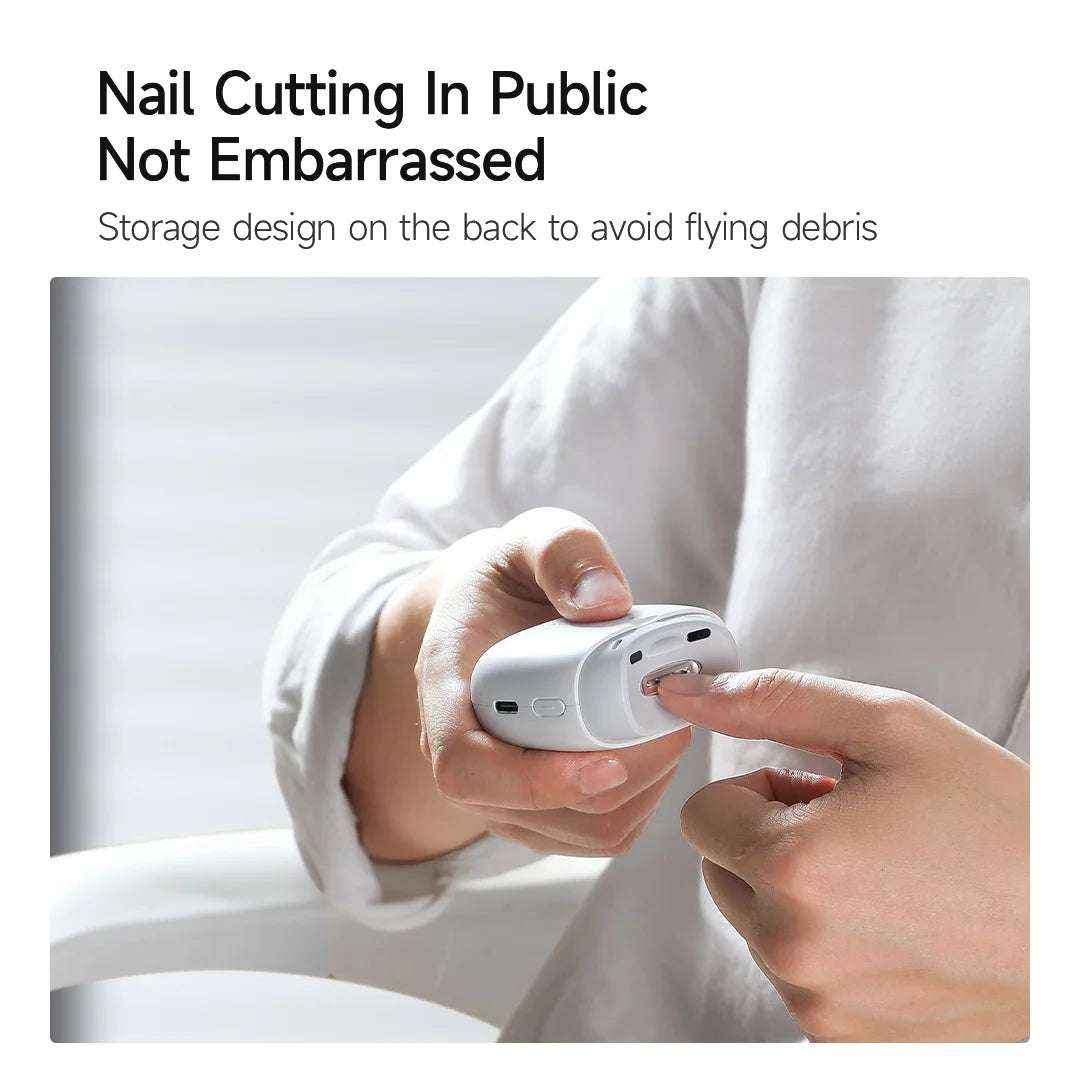 Upgrade Seemagic Electric Automatic Nail Clipper Pro – Touch Start, LED Light, Infrared Safe Trimmer