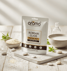 Alaoma Korean Glass Facial Kit | Glass Skin Ritual | Infused with Rice Water, Ceramide & Niacinamide | Hydrating & Brightening | 8 - Step Skincare Treatment - Agorge