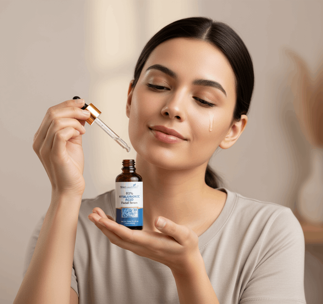 She Essentials 02% Hyaluronic Acid Facial Serum – Deep Hydration & Anti - Aging Booster – 30ml - Agorge