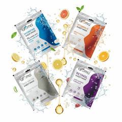 Alaroma Ultimate Skincare Sheet Mask Combo | Retinol, Rice Water, Hydrating & Vitamin - C Masks | Anti - Aging & Brightening | 15 - Min Facial for Radiant, Youthful Skin | Pack of 4 - Agorge