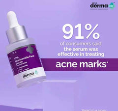 The Derma Co. 10% Niacinamide Serum 10ml - Pore Minimizing & Brightening Facial Serum with Hyaluronic Acid