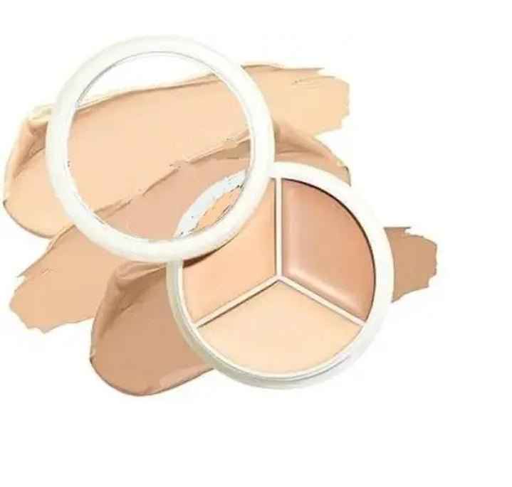 3 in 1 Concealer & 3 Pcs Fingertip Puff Combo - Professional Coverage Foundation with Multi-Use Applicators
