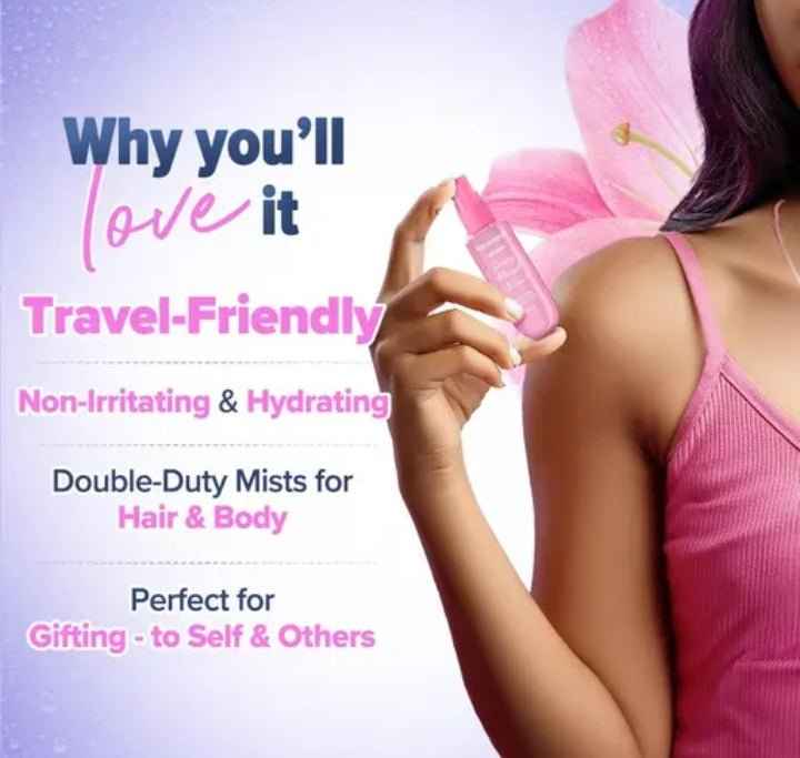 Aqualogica Refresh+ On the Go Set of 3 Perfume Body Mist 3x20ml - Long Lasting Fragrance for Women Travel Friendly Perfume Set