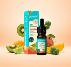 Pilgrim 10% Vitamin C Face Serum (10 ml) - Brightening & Anti - Aging Facial Serum with Kakadu Plum Extract - Agorge