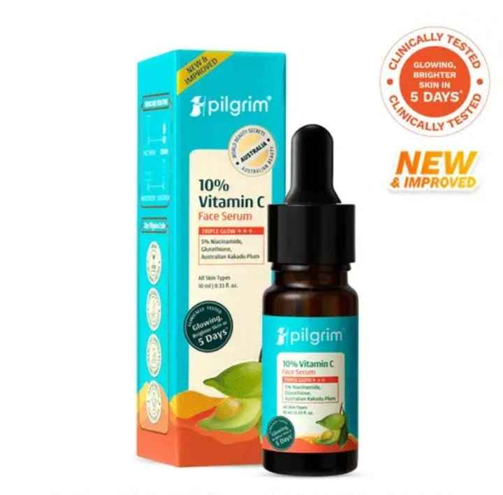 Pilgrim 10% Vitamin C Face Serum (10 ml) - Brightening & Anti-Aging Facial Serum with Kakadu Plum Extract