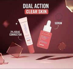 GLAMVEDA 2% Kojic Acid Dual Action Spot Corrector + Serum – Targets Blemishes, Dark Spots, Pigmentation & Uneven Tone | Fades Acne Scars | Promotes Clear Skin | Brightens Complexion & Boosts Radiance