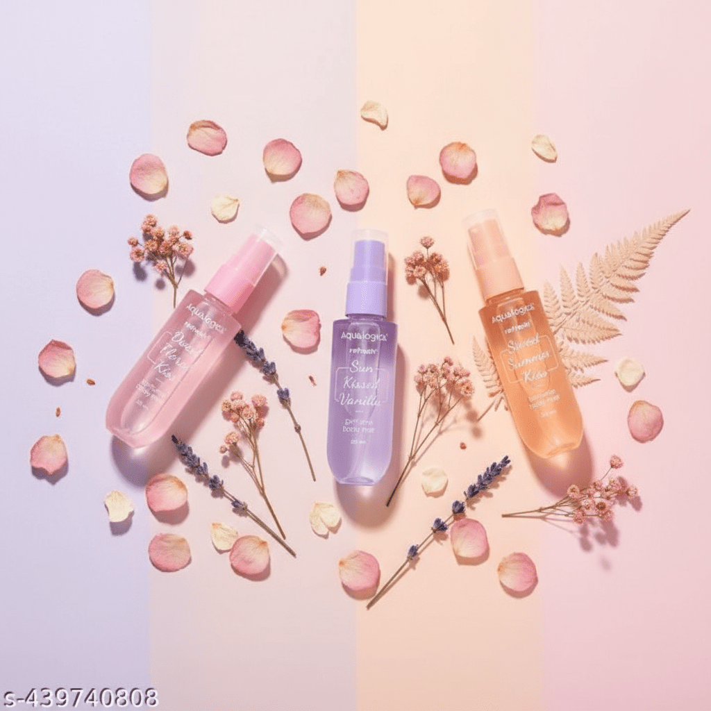 Aqualogica Refresh+ On the Go Set of 3 Perfume Body Mist 3x20ml - Long Lasting Fragrance for Women Travel Friendly Perfume Set - Agorge