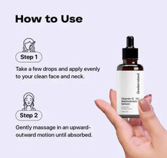 Underrated Vitamin C 10% + Niacinamide 5% Brightening Serum – Fades Dark Spots, Anti - Aging & Antioxidant Protection – 30g - Agorge