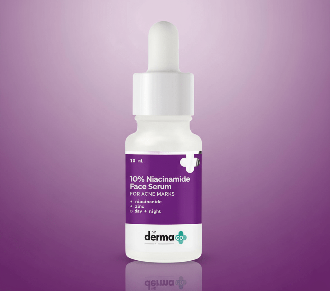 The Derma Co. 10% Niacinamide Serum 10ml - Pore Minimizing & Brightening Facial Serum with Hyaluronic Acid - Agorge