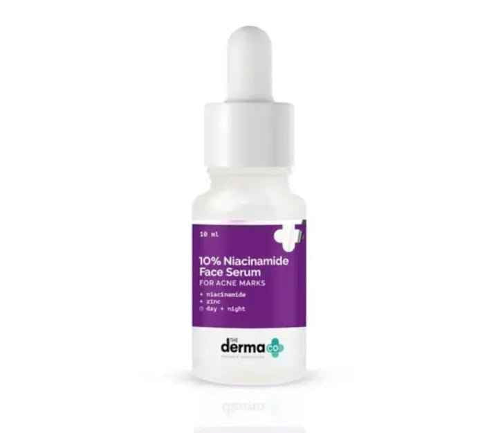 The Derma Co. 10% Niacinamide Serum 10ml - Pore Minimizing & Brightening Facial Serum with Hyaluronic Acid