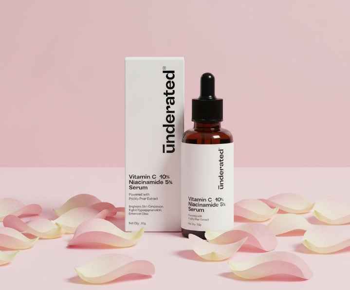 Underrated Vitamin C 10% + Niacinamide 5% Brightening Serum – Fades Dark Spots, Anti - Aging & Antioxidant Protection – 30g - Agorge